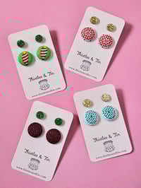 Image 1 of Twin Pack Christmas Studs - 447