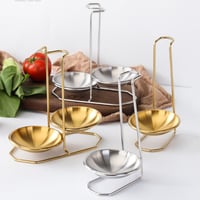 Image 16 of Kitchen Accessories Vertical Single/Double Ladle Spoon Utensil Rack Soup Spoon Rest Stand 