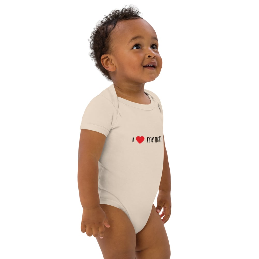 Image of Organic cotton Mom Love baby bodysuit