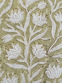 Image 4 of Namaste fabric tulipes pistache