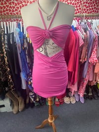 Image 1 of Rose pink body con 