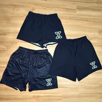 Image 2 of Black with White X Shorts