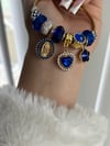 Blue Virgencita Charm Bracelet 