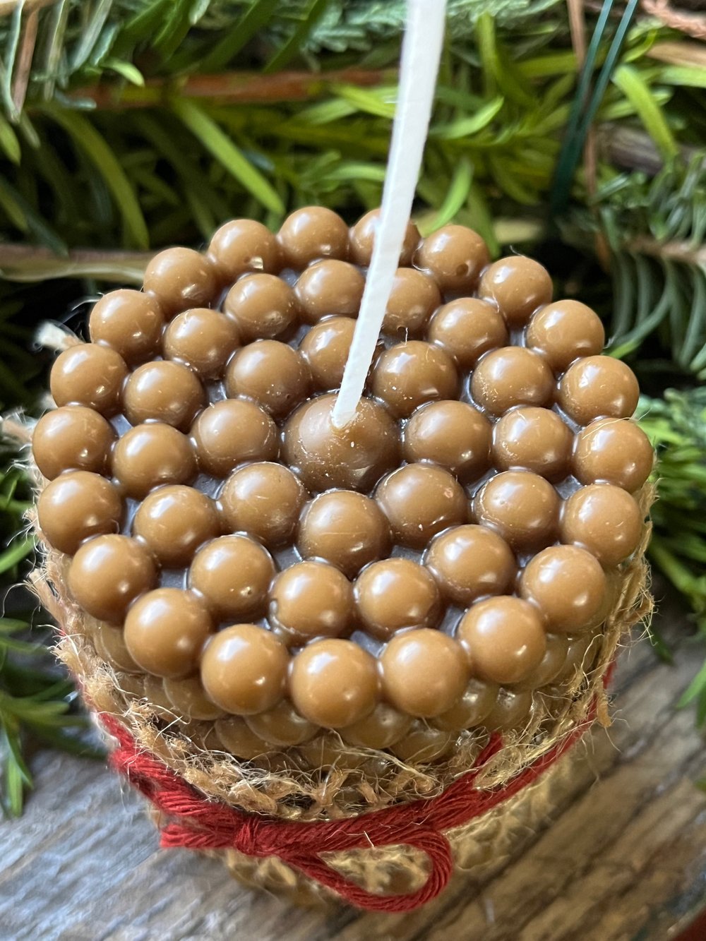 Image of Dots Candle-Chocolate 