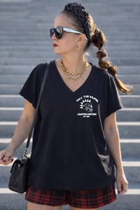 Image 2 of CAMISETA OVER BÁSICA SKULL NEGRA