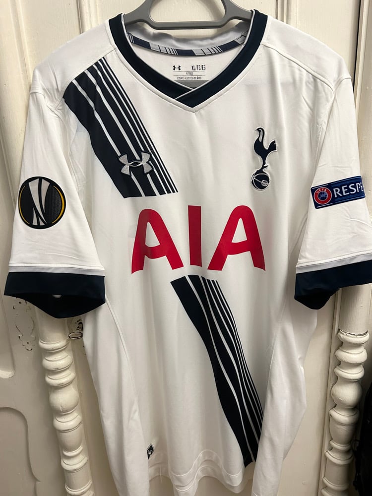 Image of Tottenham Hotspur “SON 7” 2015/16 Home Shirt + Europa patches (XL)