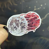 Image 2 of “she bleeds with us” fine artwork sticker