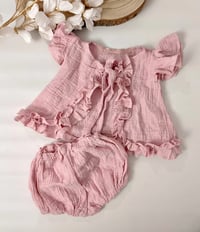 Image 3 of Palmina set size 9-12 months - blush pink