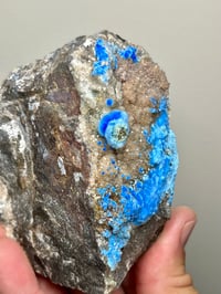 Image 15 of Rare Cyanotrichite On Quartz Matrix Specimen | Guizhou China