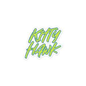 Image of Kitty Hawk Sticker (Green)