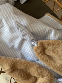 COMMANDE COUVERTURE VICHY BLEU CLAIR 