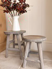 Image 1 of Rustic Round Stools ( 2 sizes )