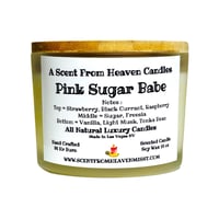 Image 1 of The Luxury Collection Pink Sugar Babe White Frost Candles 