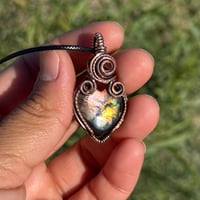 Image 1 of Labradorite Heart Pendant 💜
