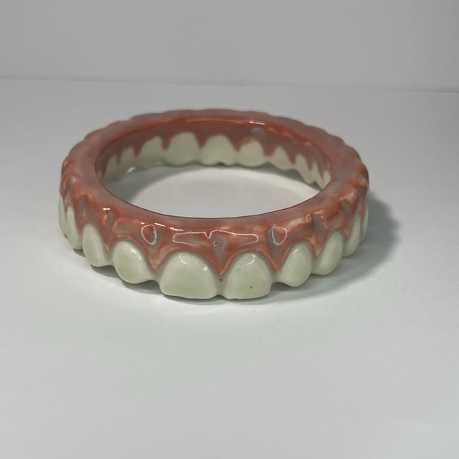 Teeth Bracelet J - 6.50 in Inner Circumference