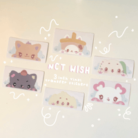 Image 1 of NCT Wish Vinyl Peeker Stickers