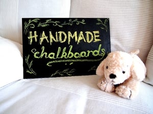 rustic wooden chalkboard (30 X 20 cm)