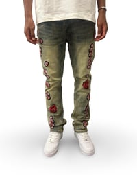 Image 1 of Flowers Flare Jean 