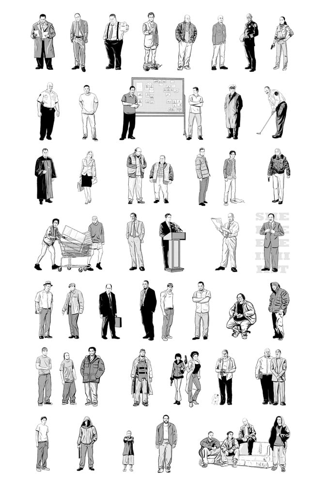 Image of All In The Game: The Wire character poster