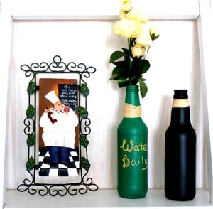 chalkboarded beer bottle