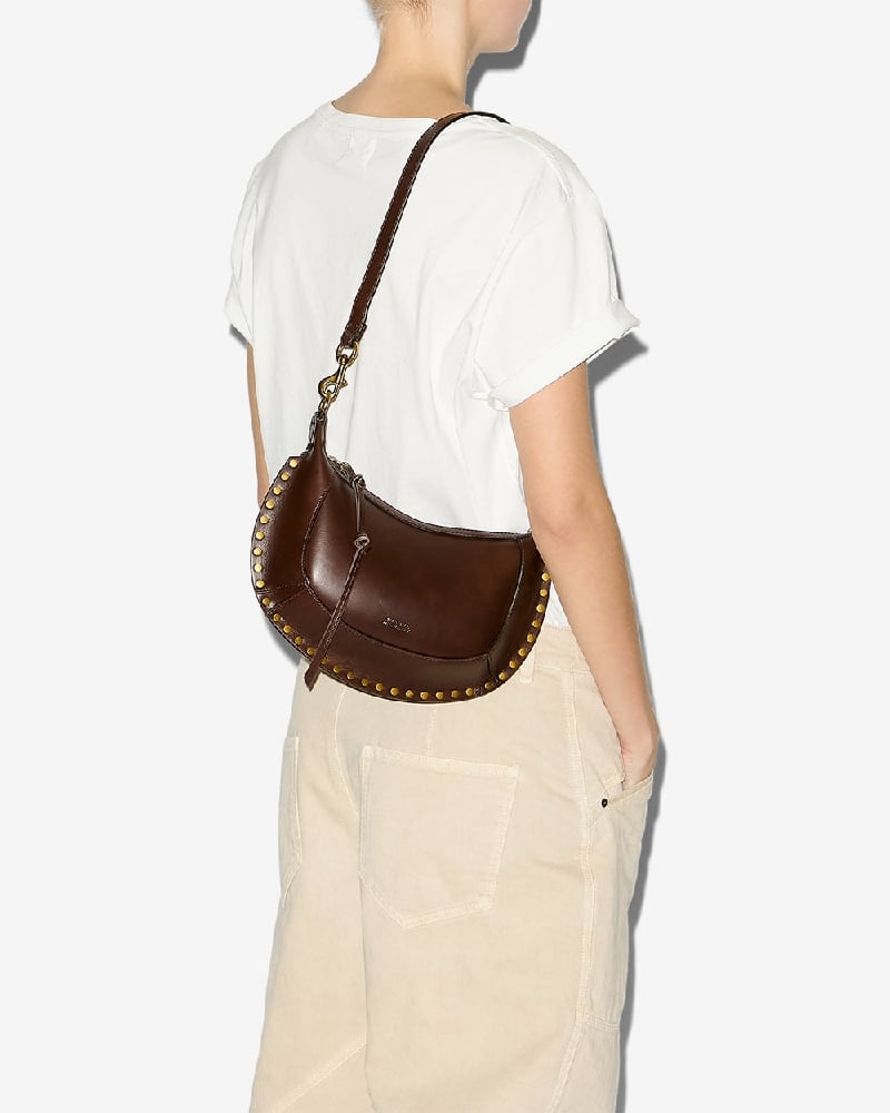 Image of ISABEL MARANT OSKAN MOON BAG CHOCOLATE