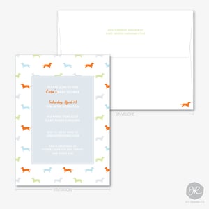 Image of Doggie Baby Shower | Invitations