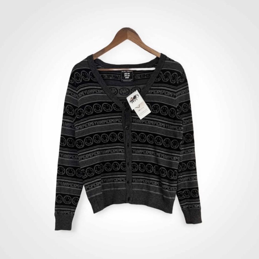 Image of Hysteric Glamour Kurt Cobain "PICK ME PICK YEAH" Cardigan