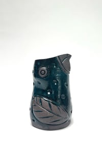 Image 1 of Medium Dark Teal Dotted Handleless Pitcher