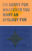 Image of "Apology" Letterpress Card