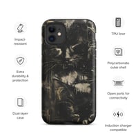 Image 3 of Cuddling Black Cats Goth Inspired Tough Case for iPhone®