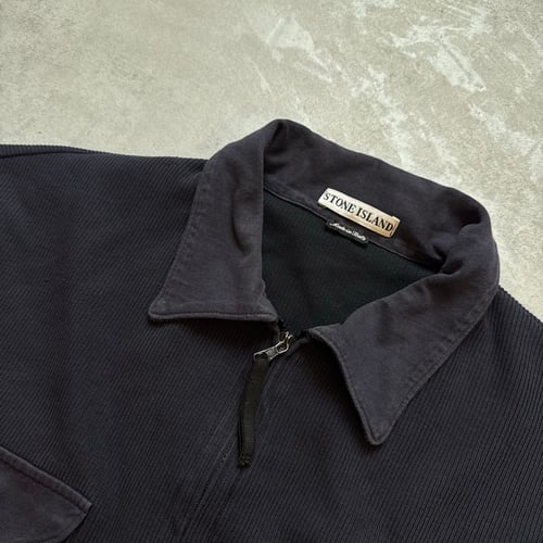 Image of SS 2000 Stone Island Ribbed Zip Up, size XL