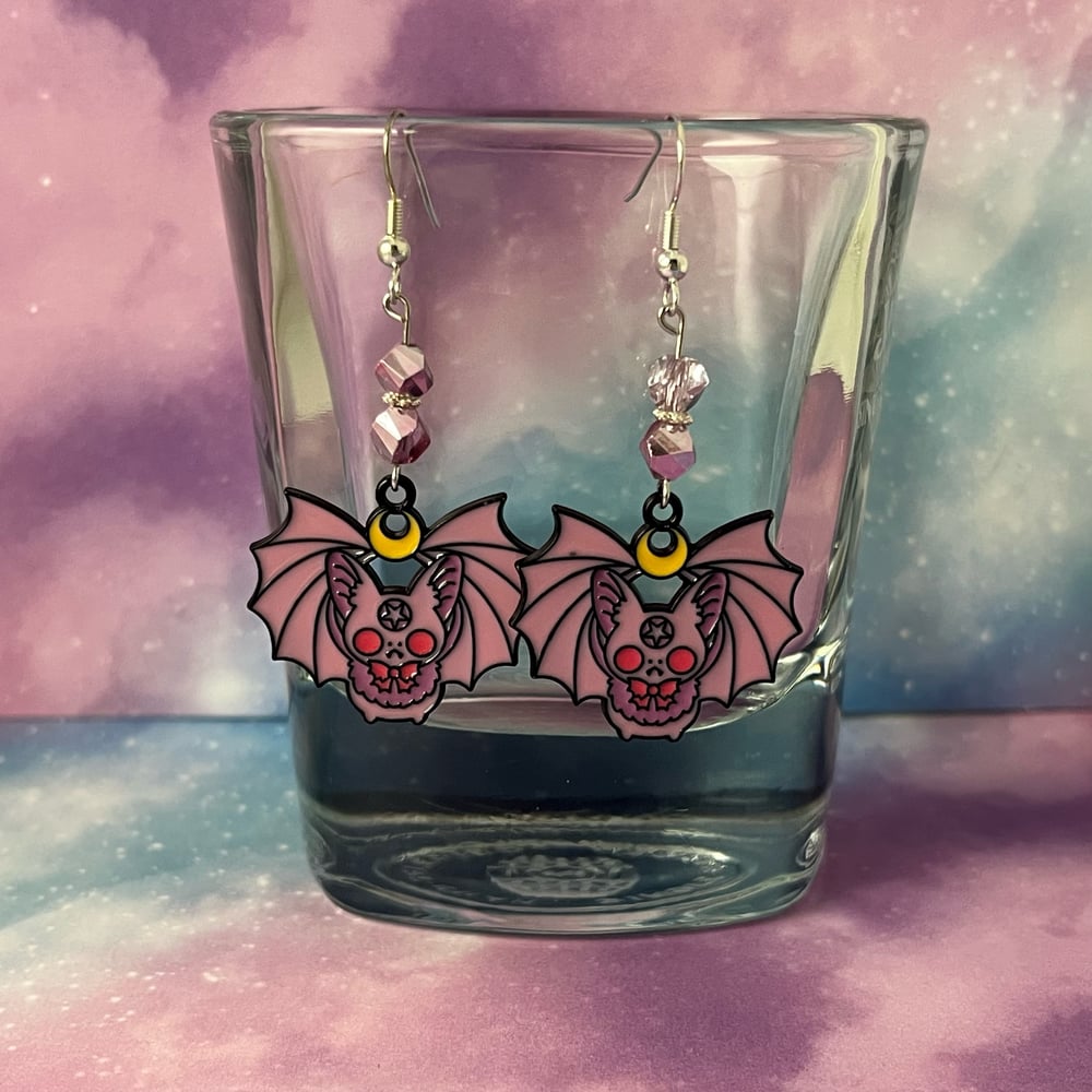 Image of Witchy Bat Earrings