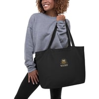 Image 1 of WASBY® Large Organic Christian Tote Bag | Minimalist Luxe Faithwear Eco Carryall