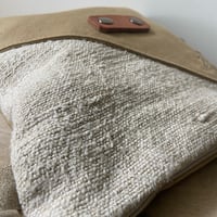 Image 9 of Pochette chanvre et toile militaire beige sable. 