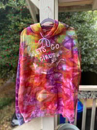 Image 1 of LARGE Let’s Go Girls Orca Tie Dye Hoodie 2