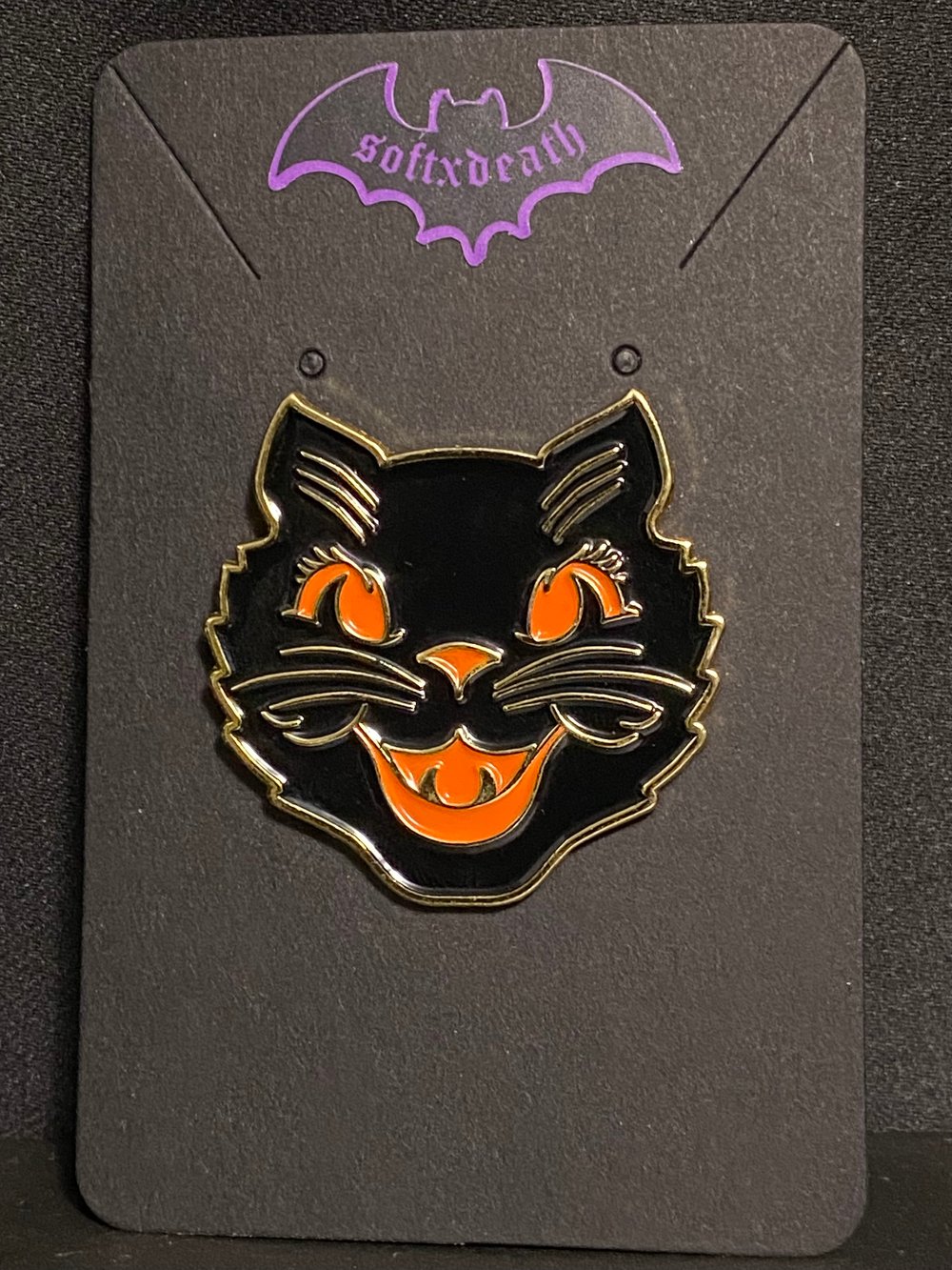 Halloween Cat Enamel Pin 