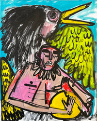 “ crow shaman      “ 16x20   