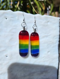 Image of Rainbow Pride Earrings 