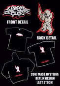 Image of Mass Hysteria Berlin 2007 design T-shirts and Hoodies