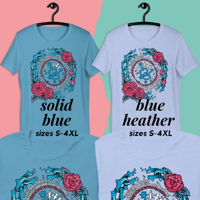 Trans Siblings & Lovers Printed Tee Image 4