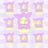 Stabby Pika Vinyl Sticker 