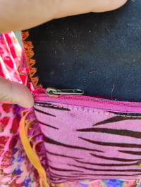 Image 3 of Barca Bag - hot pink zebra cross body or wear on waist