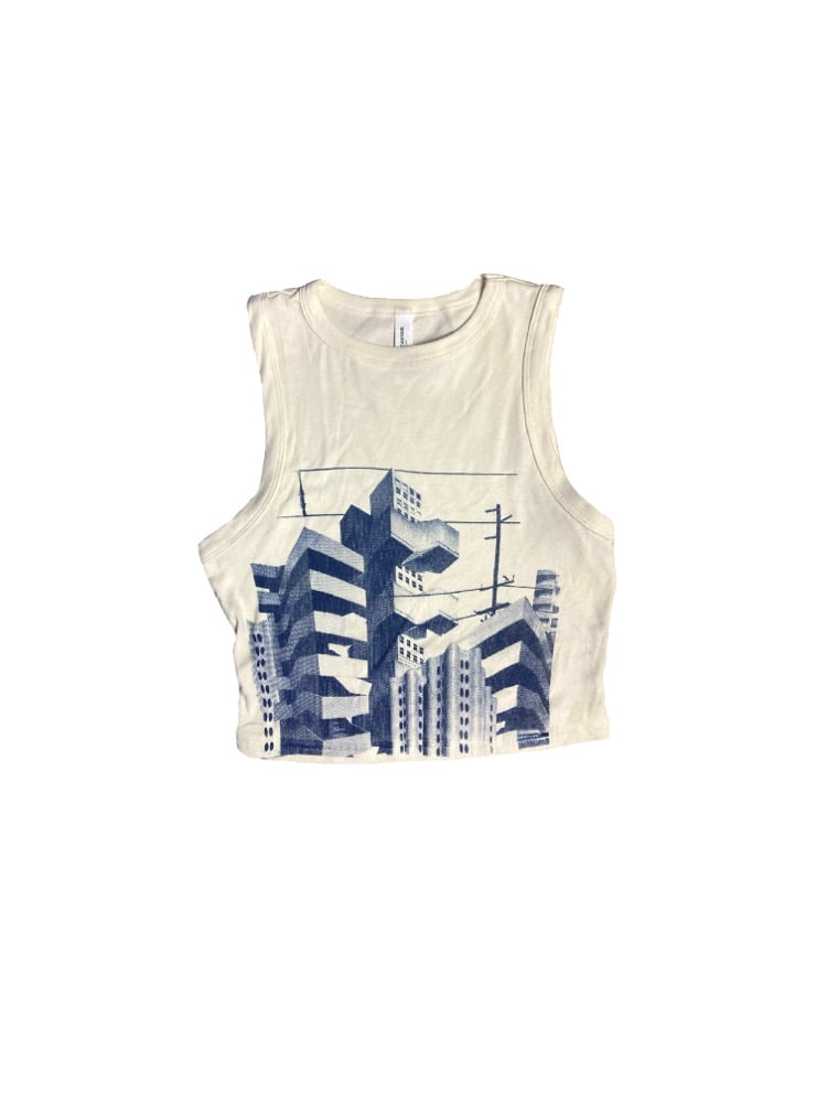 Image of Brutalism Cropped Muscle Tee