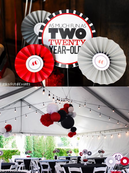 Image of printable THE BIG O 30, 40, 50, 60.... 8" centerpieces (As much fun as two 20 year olds)