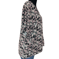 Image 5 of Natural Life Floral Loose Fit V Neck Dolman Shirt - Size XS