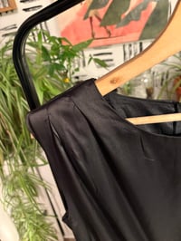 Image 2 of Boohoo light satin black dress