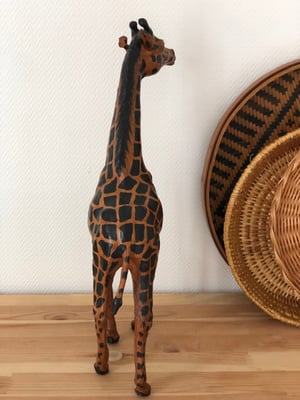 Girafe En Cuir Artisanal