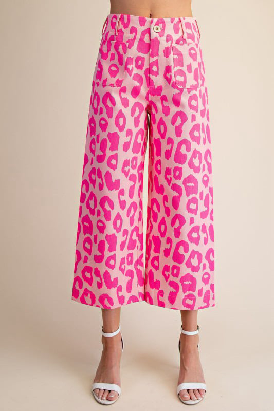 Image of  Pink Cheetah Greta Pants