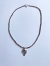 Beaded Yin Yang Hand necklace #8