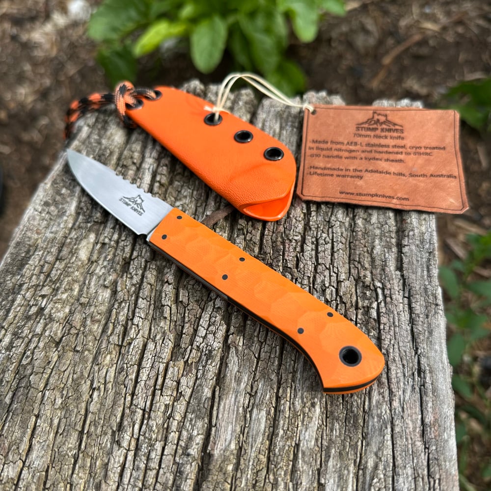 Image of 70mm neck knife G10 AEB-L